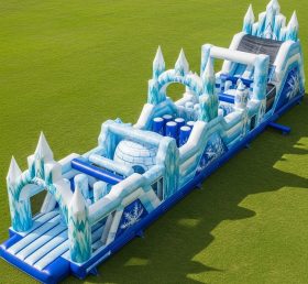 T7-4177 Pista de Obstáculos Inflável com Tema Frozen