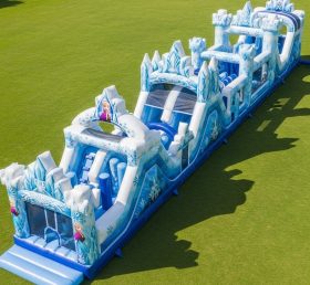 T7-4180 Curso de Obstáculos Inflável com Tema Frozen