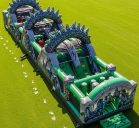 T7-4188 Curso de Obstáculos Inflável com Tema Godzilla