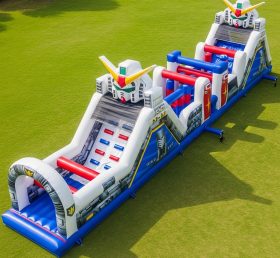 T7-4194 Curso de Obstáculos Inflável com Tema Gundam