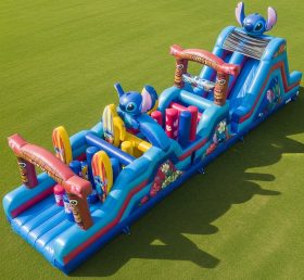T7-4219 Pista de Obstáculos Inflável com Tema Lilo & Stitch