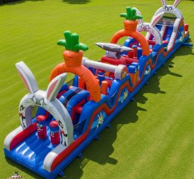 T7-4228 Curso de Obstáculos Inflável com Tema Looney Tunes