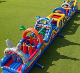 T7-4231 Curso de Obstáculos Inflável com Tema Looney Tunes