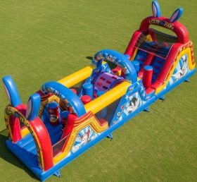 T7-4232 Curso de Obstáculos Inflável com Tema Looney Tunes