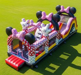 T7-4243 Curso de Obstáculos Inflável Tema Mickey & Minnie