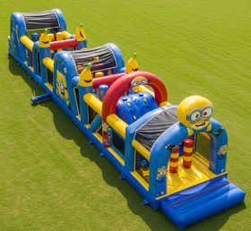 T7-4253 Curso de Obstáculos Inflável com Tema dos Minions