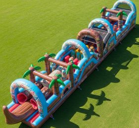 T7-4260 Curso de Obstáculos Inflável Tema Moana