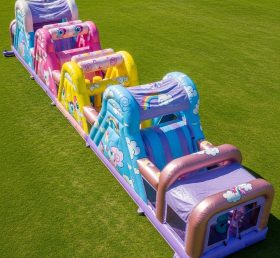 T7-4270 Curso de Obstáculos Inflável com Tema My Little Pony