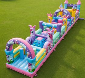 T7-4273 Curso de Obstáculos Inflável com Tema My Little Pony