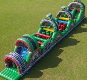 T7-4287 Curso de Obstáculos Inflável com Tema das Tartarugas Ninja