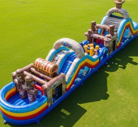 T7-4289 Pista de Obstáculos Inflável com Tema One Piece