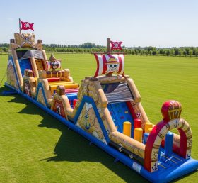 T7-4291 Pista de Obstáculos Inflável com Tema de One Piece