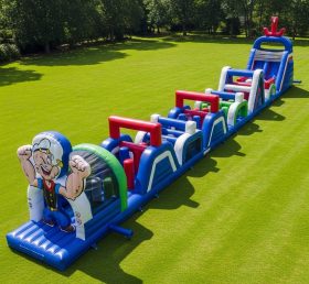 T7-4316 Curso de Obstáculos Inflável Tema Popeye