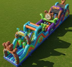 T7-4341 Curso de Obstáculos Inflável com Tema Scooby-Doo