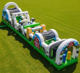 T7-4342 Pista de Obstáculos Inflável com Tema Shaun the Sheep