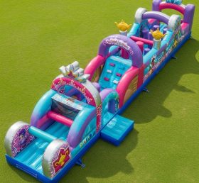 T7-4347 Curso de Obstáculos Inflável Tema Shimmer & Shine