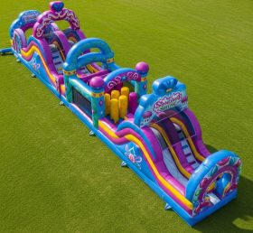 T7-4348 Curso de Obstáculos Inflável com Tema Shimmer & Shine