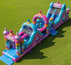 T7-4349 Curso de Obstáculos Inflável Tema Shimmer & Shine