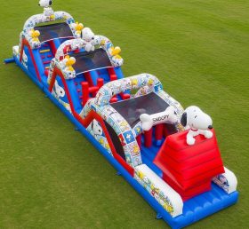 T7-4355 Curso de Obstáculos Inflável com Tema Snoopy