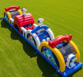T7-4356 Curso de Obstáculos Inflável com Tema Snoopy