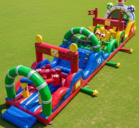 T7-4387 Curso de Obstáculos Inflável com Tema Super Mario