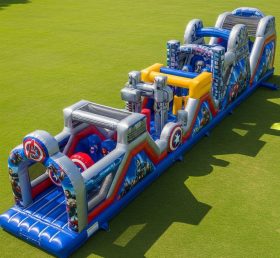 T7-4397 Pista de Obstáculos Inflável Tema dos Vingadores