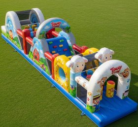 T7-4431 Pista de Obstáculos Inflável com Tema Timmy Time