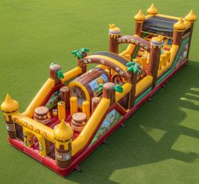 T7-4464 Curso de Obstáculos Inflável com Tema do Winnie the Pooh