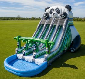 T8-5423 Escorregador Aquático Inflável com Tema de Panda