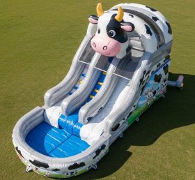 T8-5509 Escorregador Aquático Inflável com Tema de Vaca
