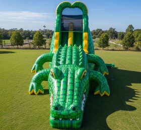 T8-5521 Escorrega de Água Inflável com Tema de Crocodilo