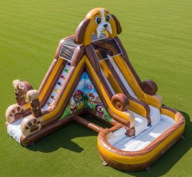 T8-5535 Escorrega Aquático Inflável com Tema de Cão