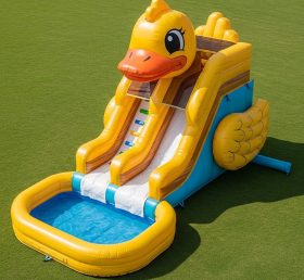 T8-5555 Escorregador Aquático Inflável com Tema de Pato