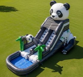 T8-5724 Escorrega Aquático Inflável com Tema de Panda