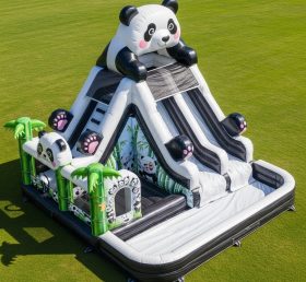 T8-5730 Escorrega Aquático Inflável com Tema de Panda