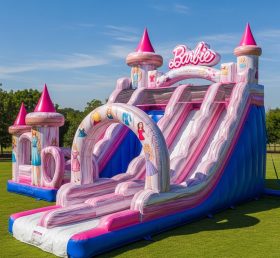 T8-7134 Escorrega Aquático Inflável Tema Barbie