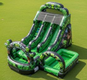 T8-7157 Escorregador Aquático Inflável Tema Ben 10