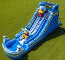 T8-7211 Escorregador Aquático Inflável Tema Pato Donald