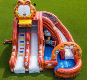 T8-7236 Escorrega Aquático Inflável Tema Garfield