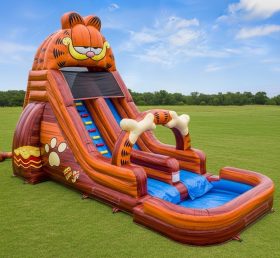 T8-7237 Escorrega Aquático Inflável Tema Garfield