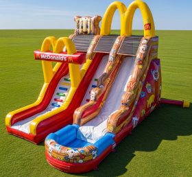 T8-7314 Escorrega Aquático Inflável com Tema McDonald