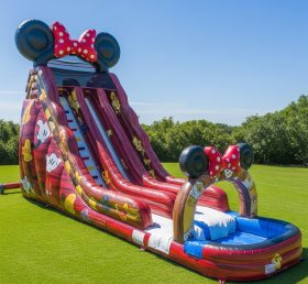 T8-7319 Escorrega Aquático Inflável com Tema Mickey & Minnie
