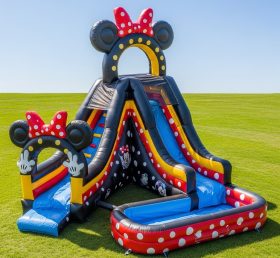 T8-7320 Escorrega Aquático Inflável com Tema Mickey & Minnie