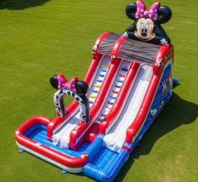 T8-7322 Escorrega Aquático Inflável com Tema Mickey & Minnie