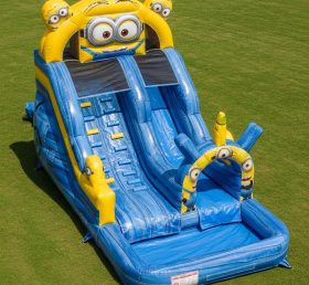 T8-7331 Escorregador Aquático Inflável com Tema dos Minions