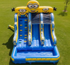T8-7332 Escorregador Inflável Aquático com Tema dos Minions