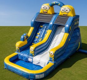 T8-7334 Escorregador Aquático Inflável Tema Minions