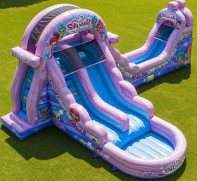 T8-7453 Escorrega Aquático Inflável Tema Shimmer & Shine