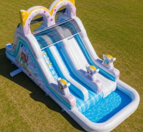 T8-7454 Escorregador Aquático Inflável Tema Shimmer & Shine