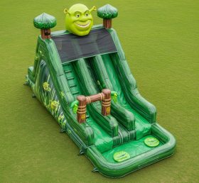T8-7458 Escorrega Aquático Inflável com Tema Shrek